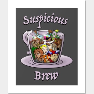 Suspicious Brew Tea Cup Design Posters and Art